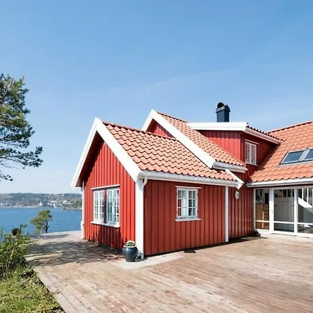 別荘 Hytte Helt Ved Sjoen, Brygge Og Fantastisk Utsikt *